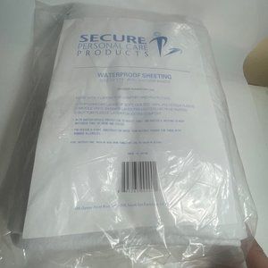 Secure Personal Care Products Waterproof Sheeting With Anchor Bands 39.75"X75"